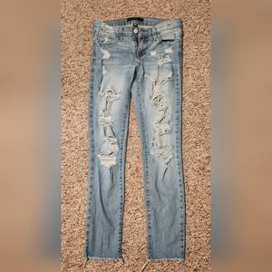 Flying Monkey Distressed Skinny Jeans Size 26